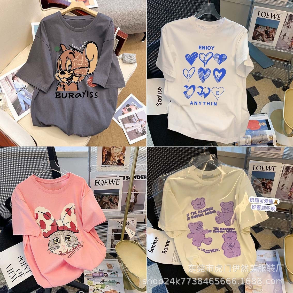 Korean T-Shirts Women's