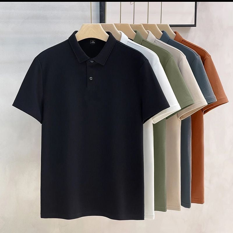 Casual Solid Polo Shirts Unisex