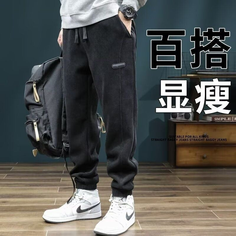 休闲重磅男裤