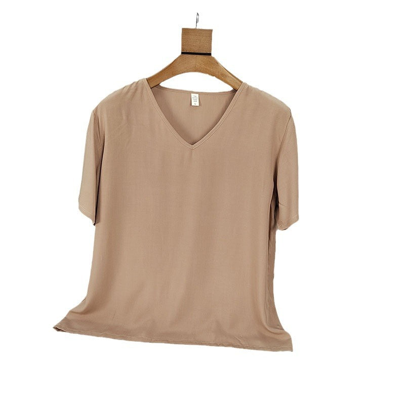 Casual Solid T-Shirts Women's