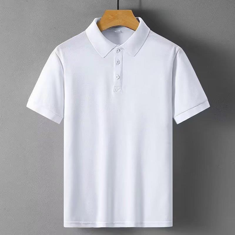 Solid Oversized Polo Shirts Men's