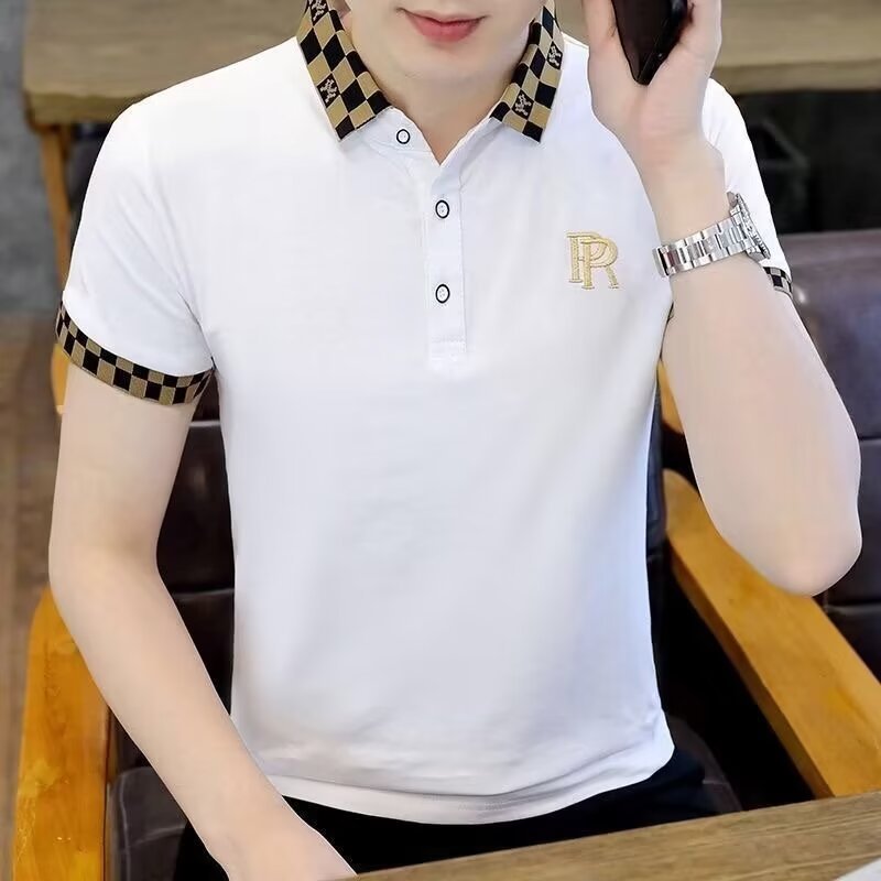 Casual Print Polo Shirts Men's