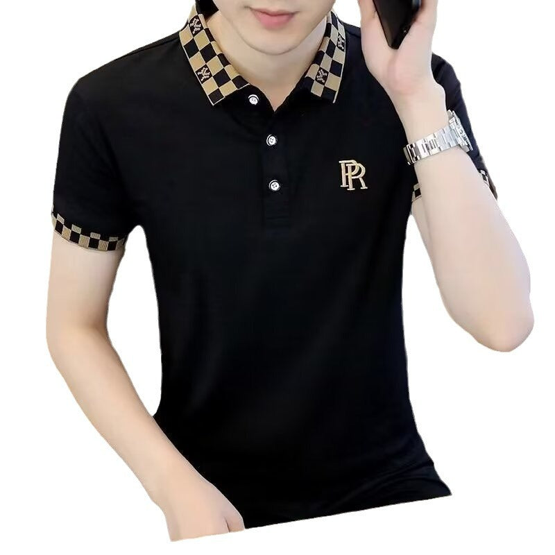 Casual Print Polo Shirts Men's