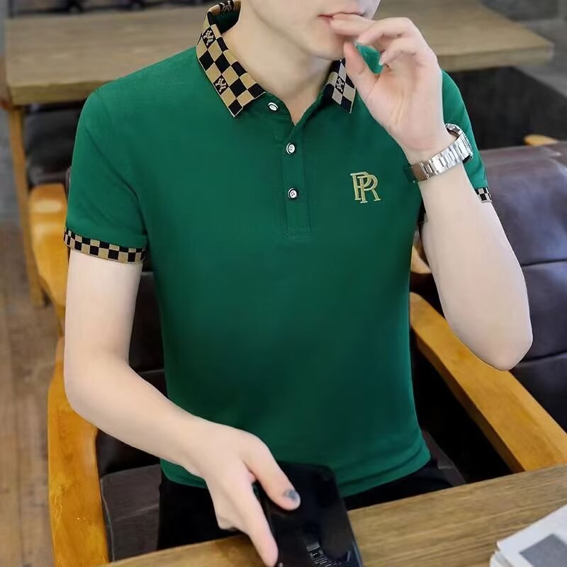 Casual Print Polo Shirts Men's
