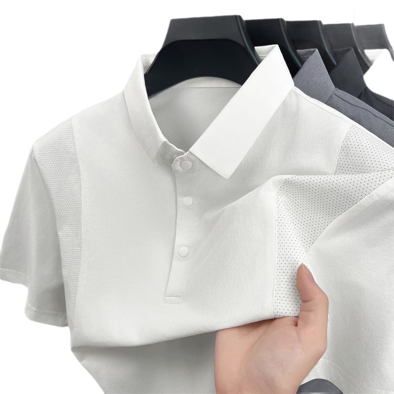 Casual Solid Polo Shirts Men's