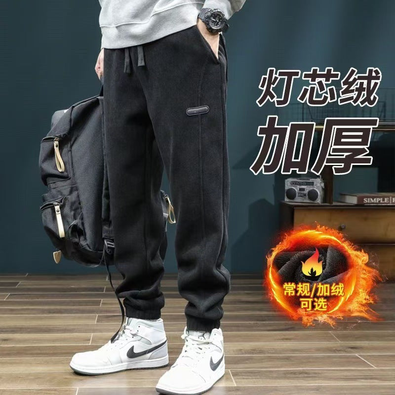 休闲重磅男裤