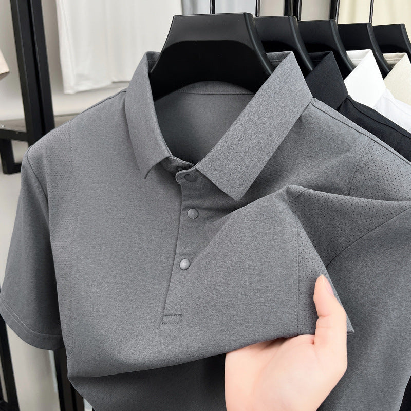 Casual Solid Polo Shirts Men's