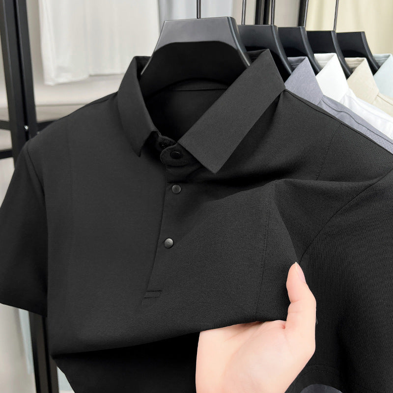 Casual Solid Polo Shirts Men's