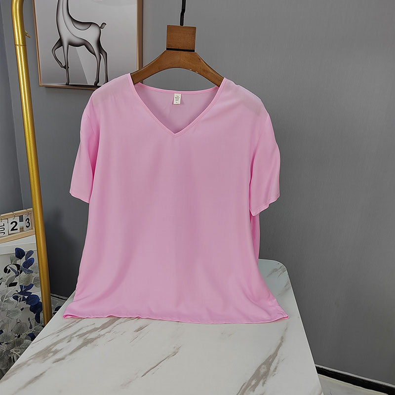 Casual Solid T-Shirts Women's