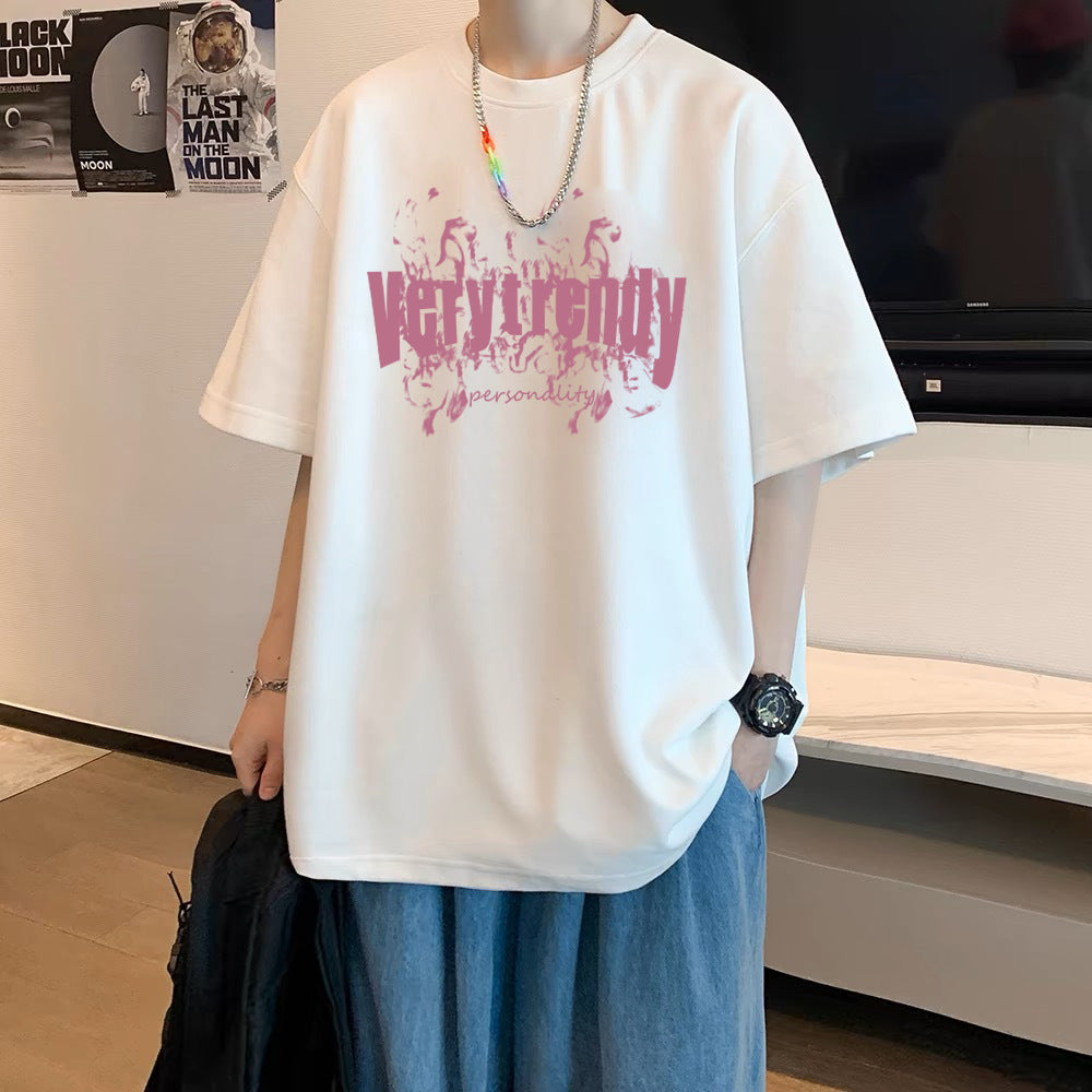 Streetwear ጤዣ ህትመት T-Shirts ወንዶች