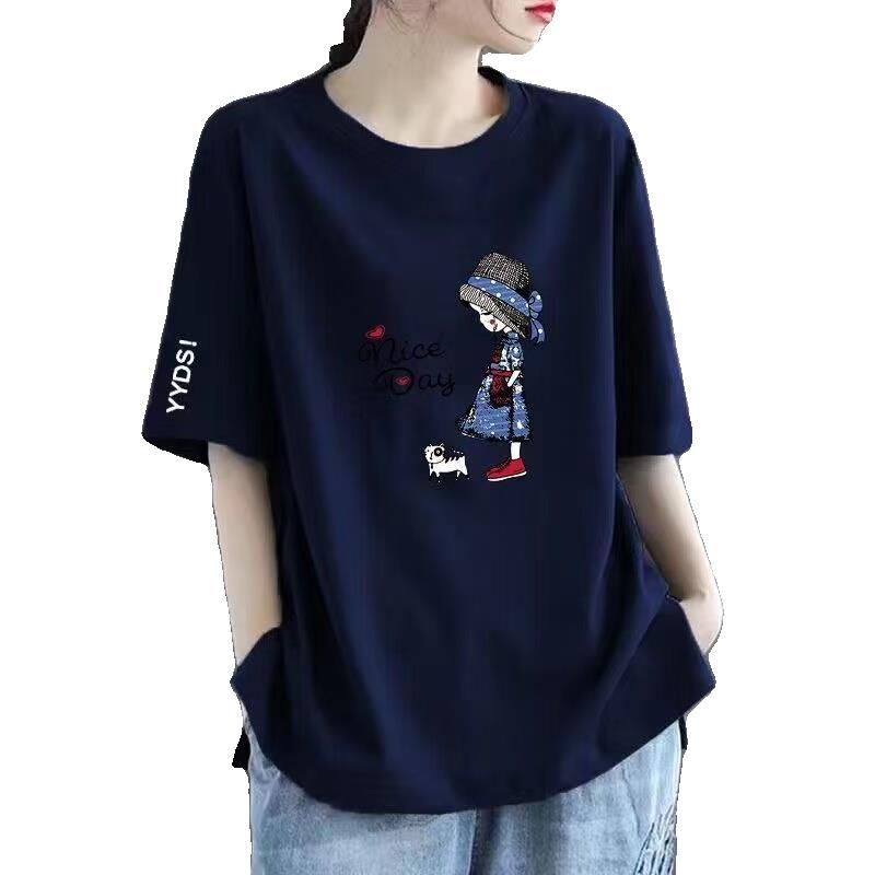 高级印花T恤女款