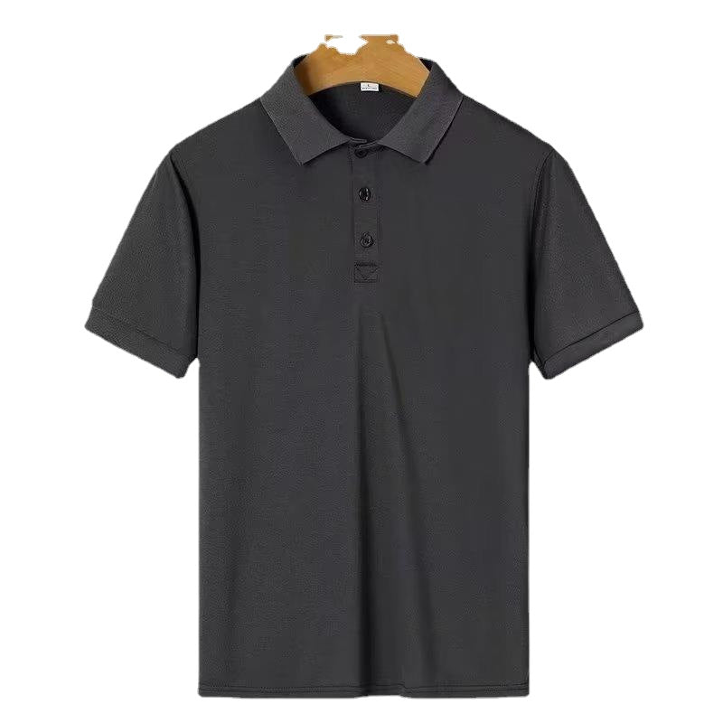 Solid Oversized Polo Shirts Men's