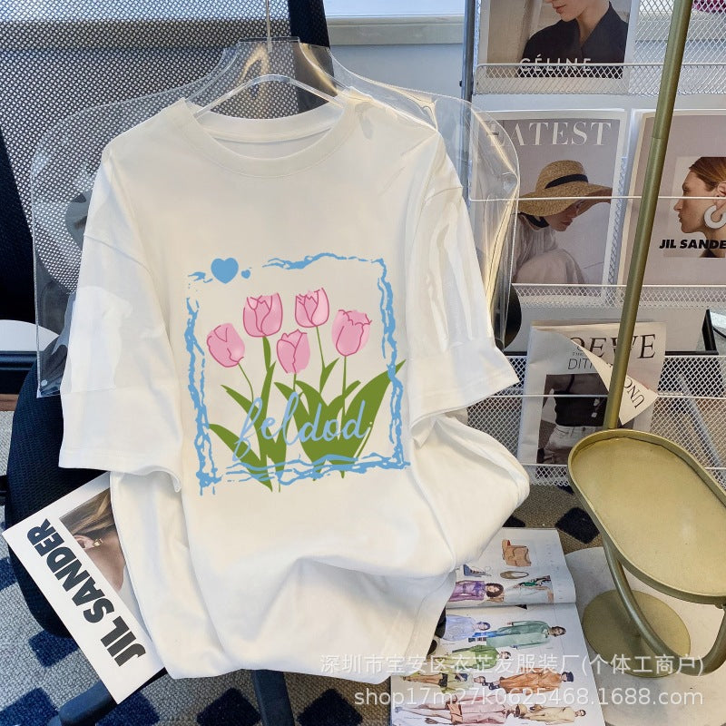 T-Shirts Coréens Femme