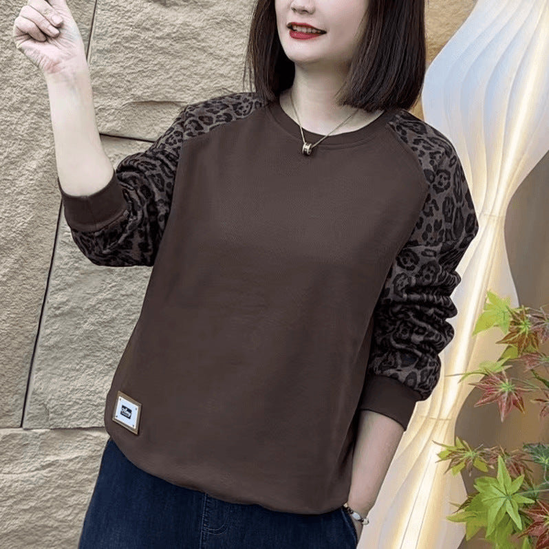 Casual Print Oversized T-Shirts Women's