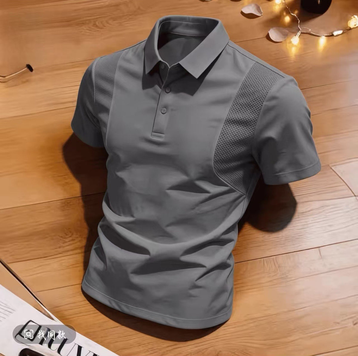 Casual Solid Polo Shirts Men's
