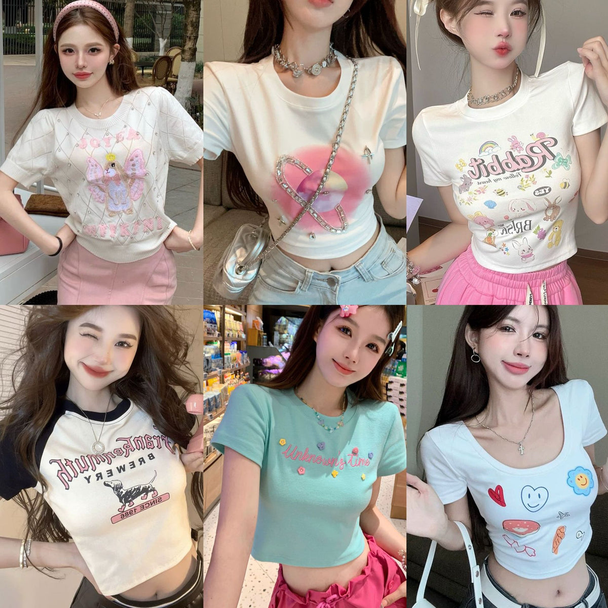T-Shirts Coréens Femme
