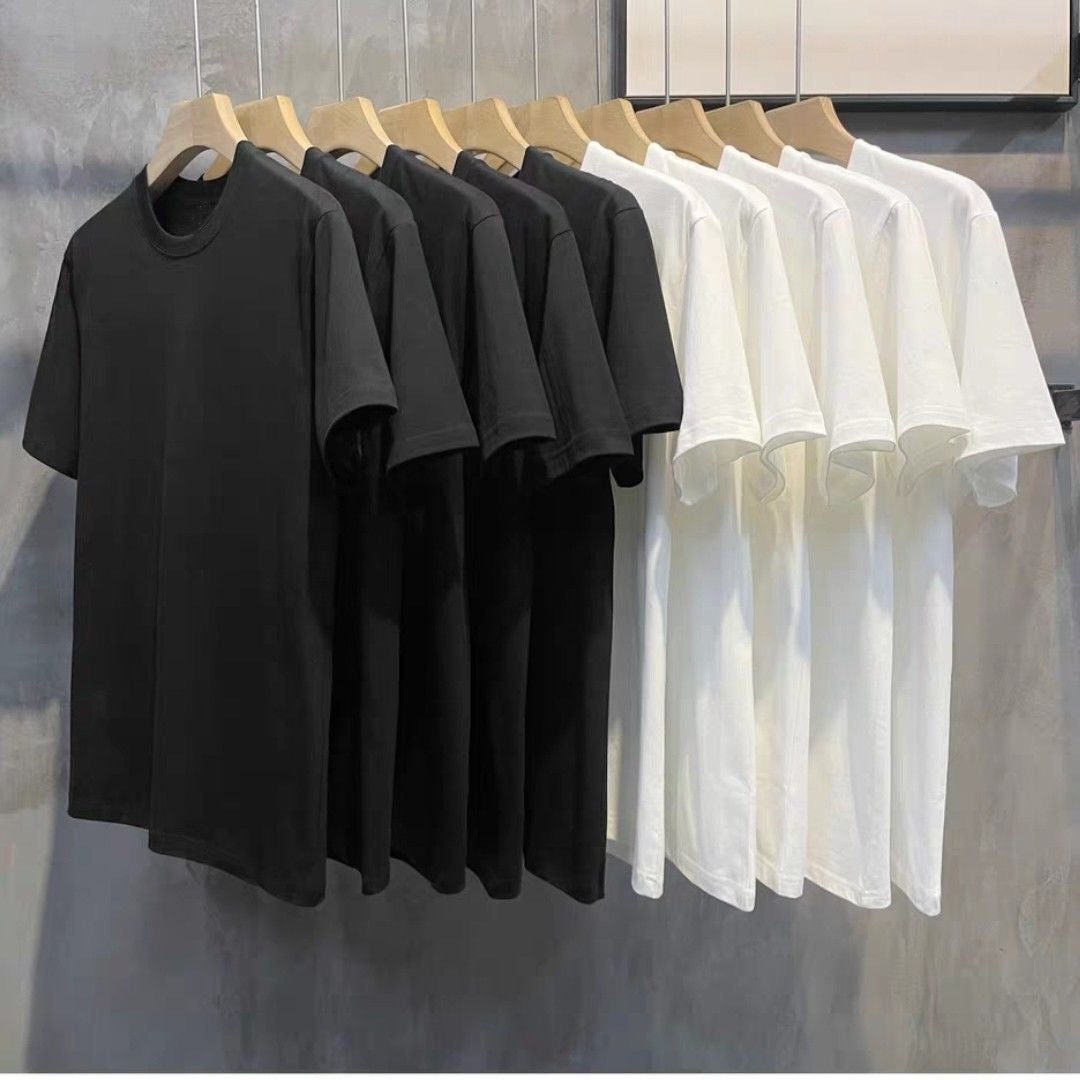 Pamuklu Düz Tişörtler Unisex