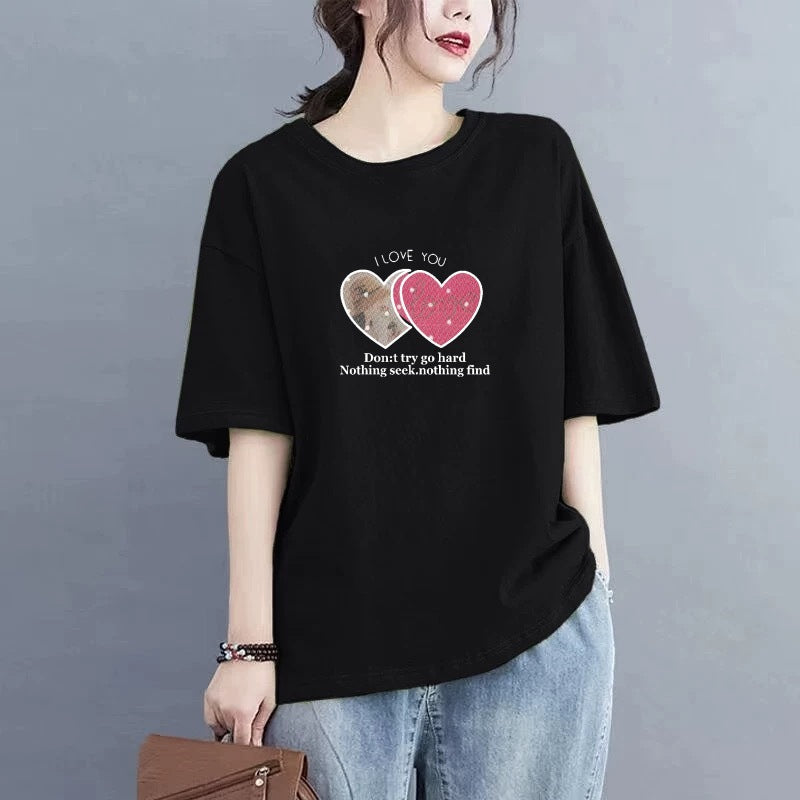 Clearance Print Oversized T-Shirts