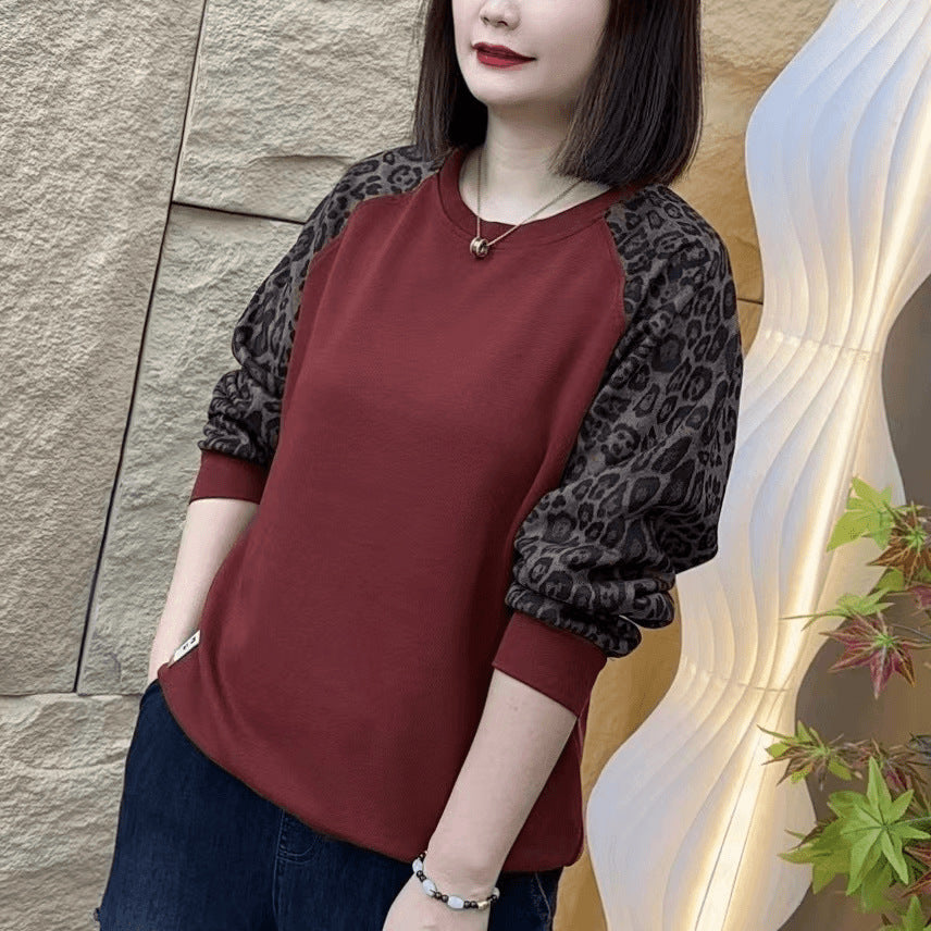 Casual Print Oversized T-Shirts Women's