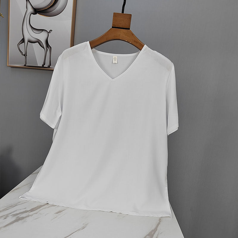 Casual Solid T-Shirts Women's