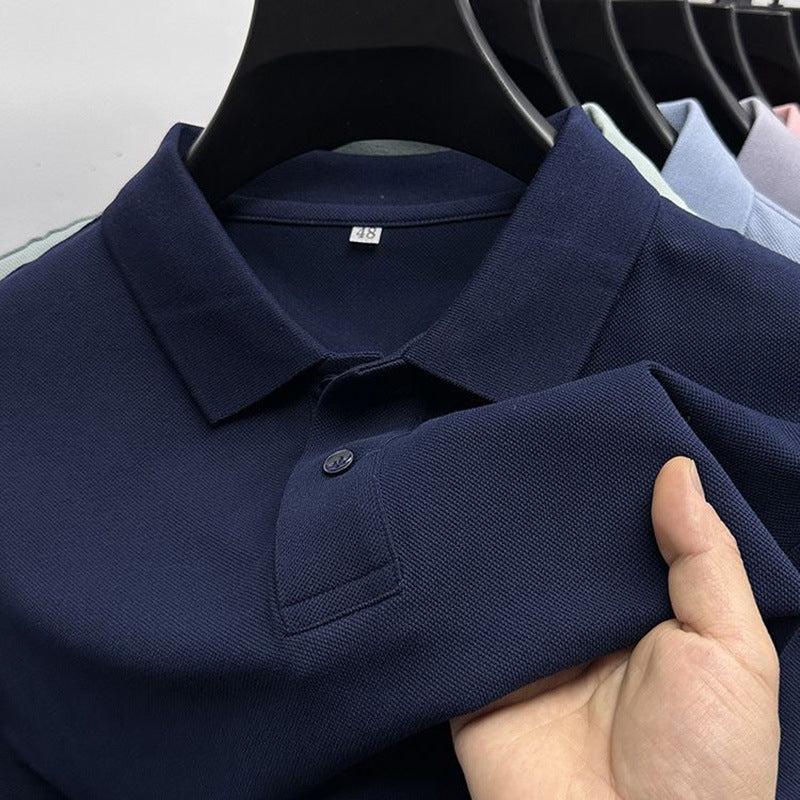Casual Solid Polo Shirts Unisex