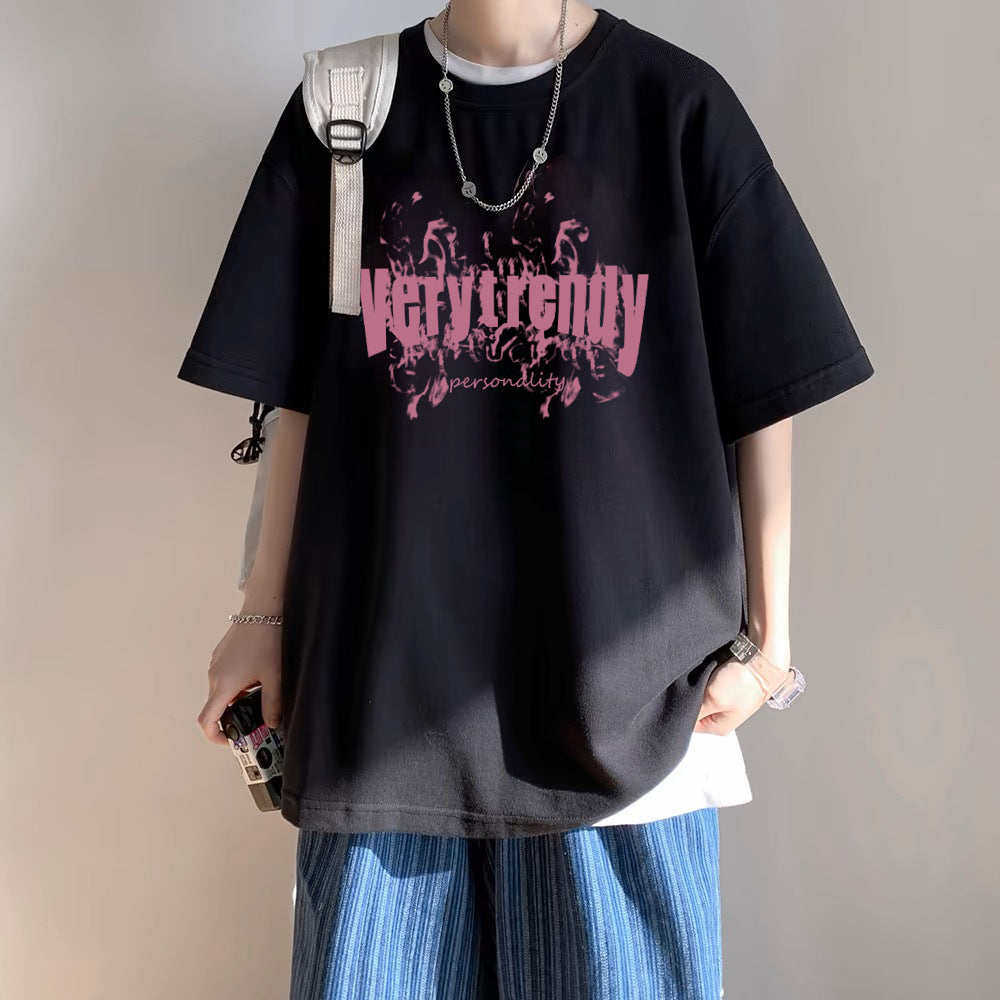 Streetwear ጤዣ ህትመት T-Shirts ወንዶች
