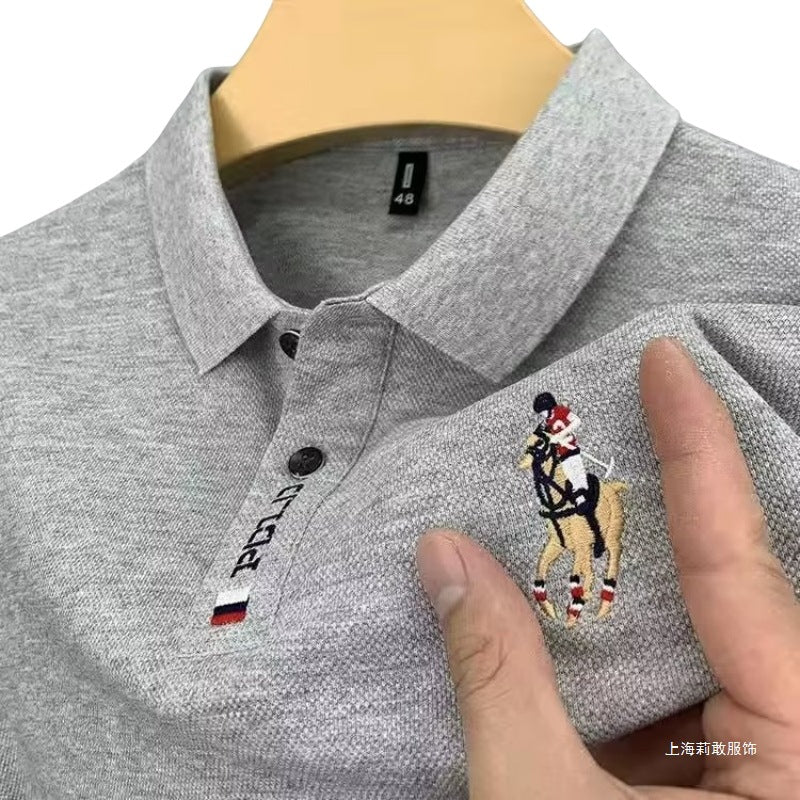 Casual Oversized Polo Shirts Men's