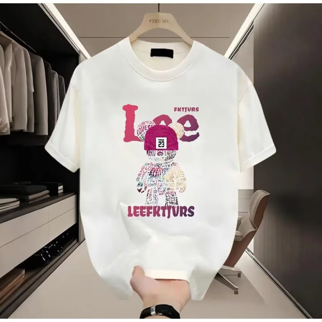 Sokak Modası Ağır Pamuk T-Shirtler Erkek