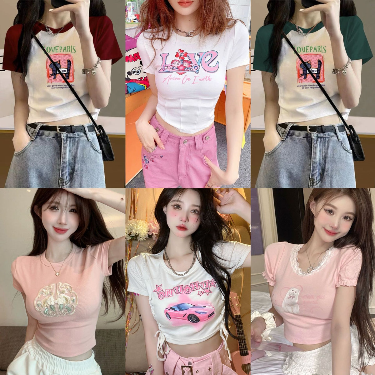 T-Shirts Coréens Femme