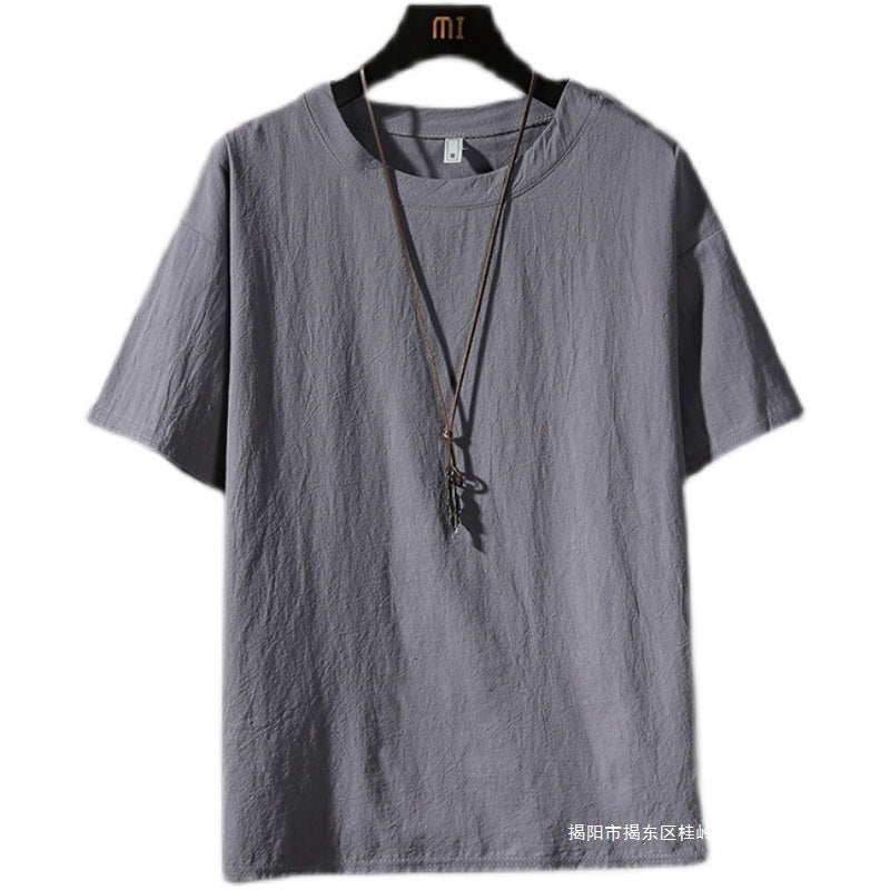 Casual Solid Oversized T-Shirts Men's