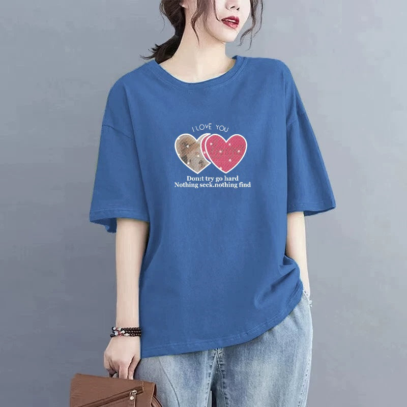 Clearance Print Oversized T-Shirts