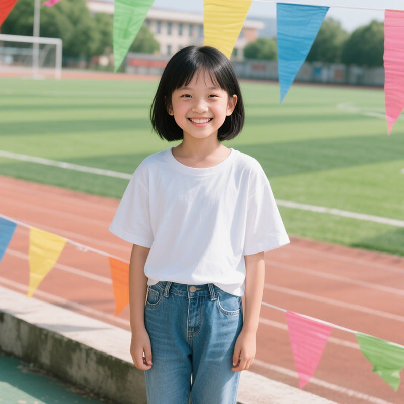 Cotton Solid Kids Unisex