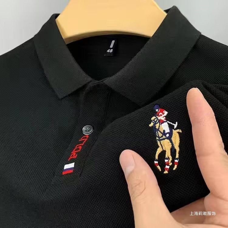 Casual Oversized Polo Shirts Men's