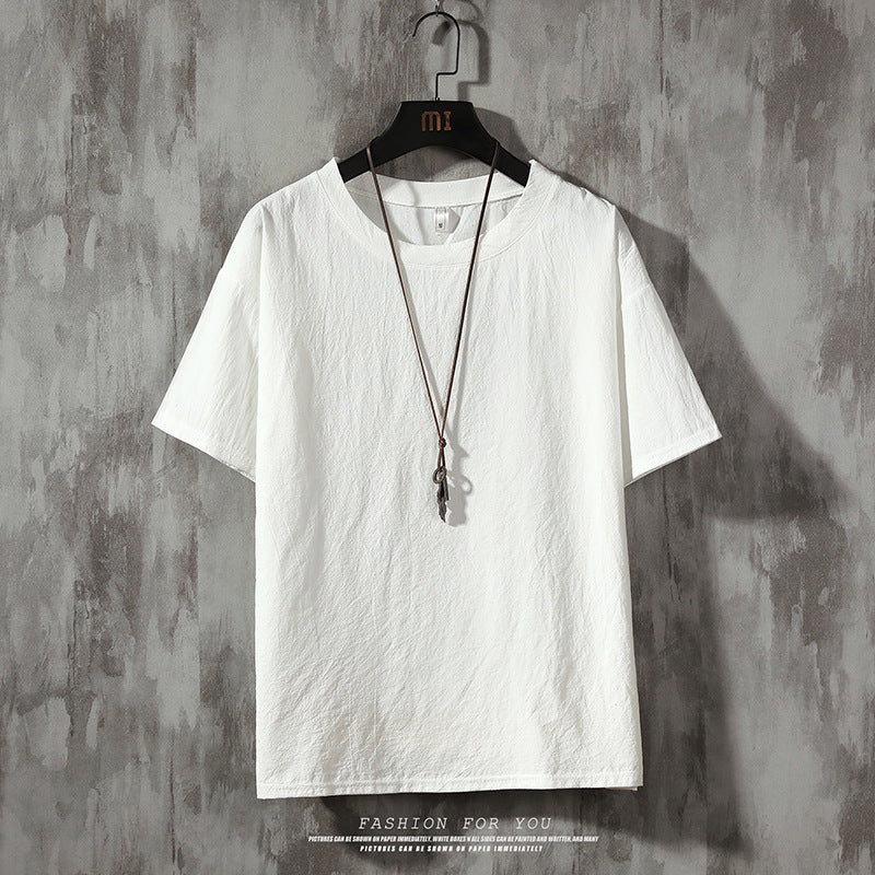 Casual Solid Oversized T-Shirts Men's
