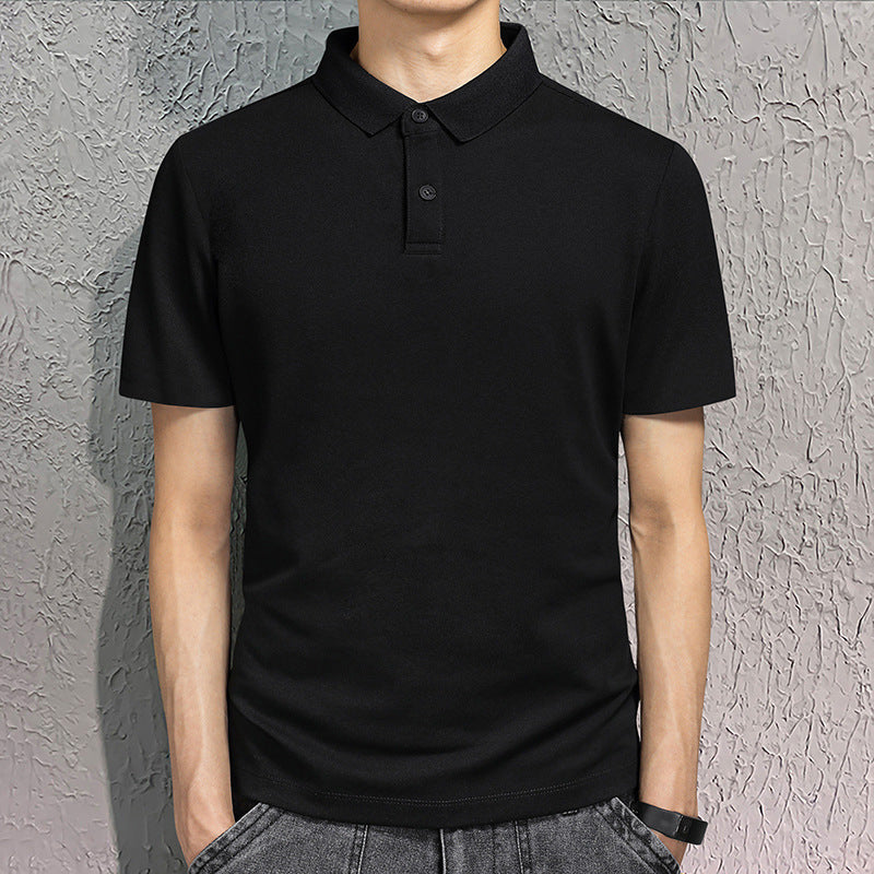 Casual Solid Oversized Polo Shirts Men's